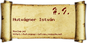 Hutvágner István névjegykártya