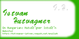 istvan hutvagner business card